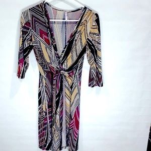 Purple Rain boho style v-neck dress